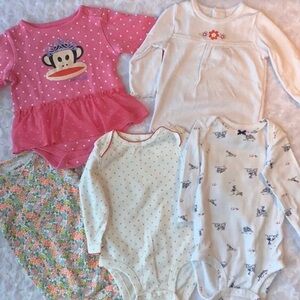 Baby Girl Onesie & Shirt Bundle Size 6 Months